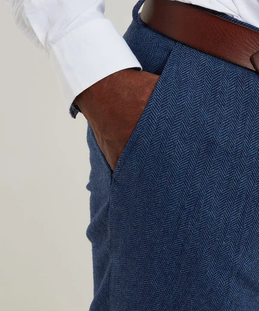 Handsome Herringbone Trousers