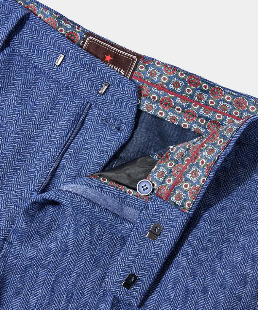Handsome Herringbone Trousers