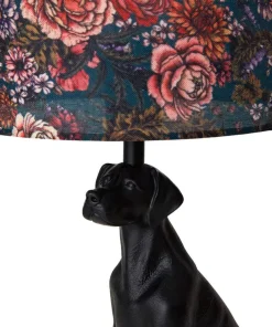 Highland Botanicals Set Of 2 Dog Lamps