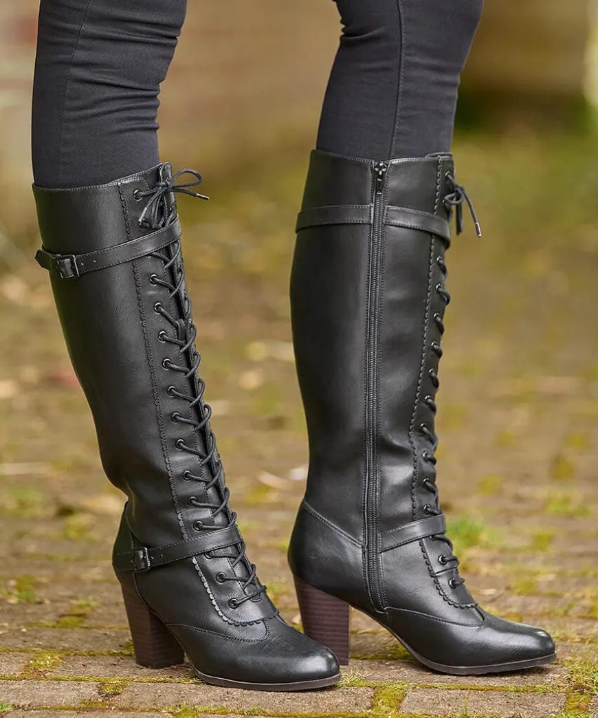 In Brooklyn Lace Up Boots