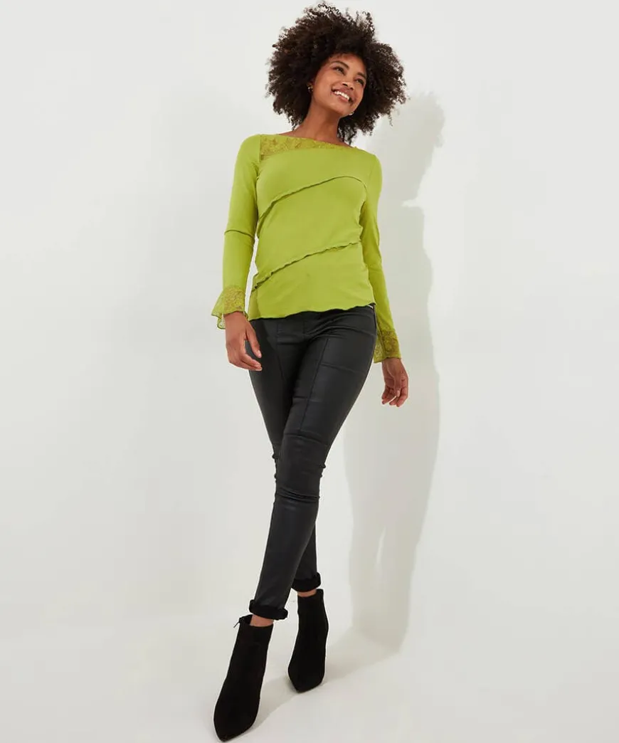 Josie Lace Trim Top
