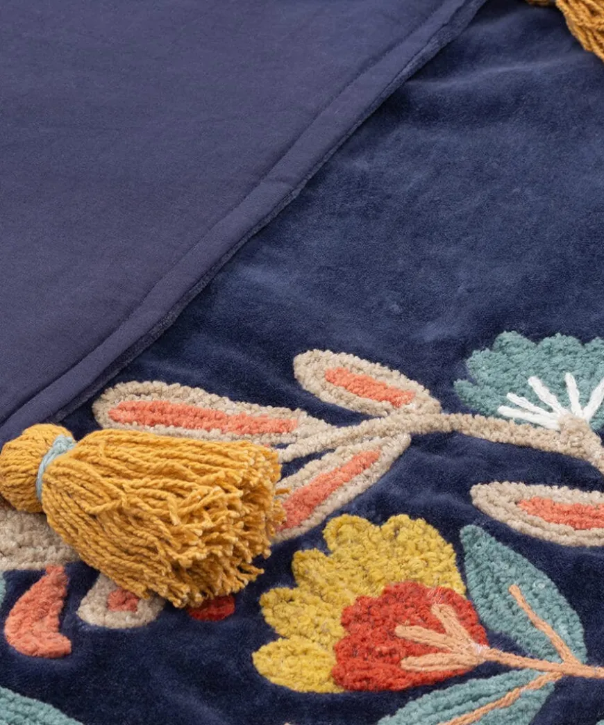 Lavish Leopard Embroidered Throw