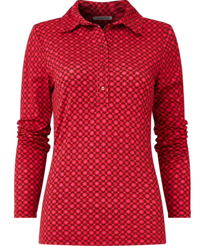 Lola Geo Jersey Print Top