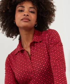 Lola Geo Jersey Print Top