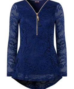 Loretta Lace Zip Top