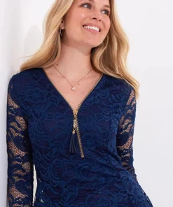 Loretta Lace Zip Top