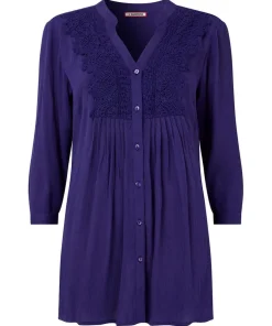 Lovely Lace Trim Blouse