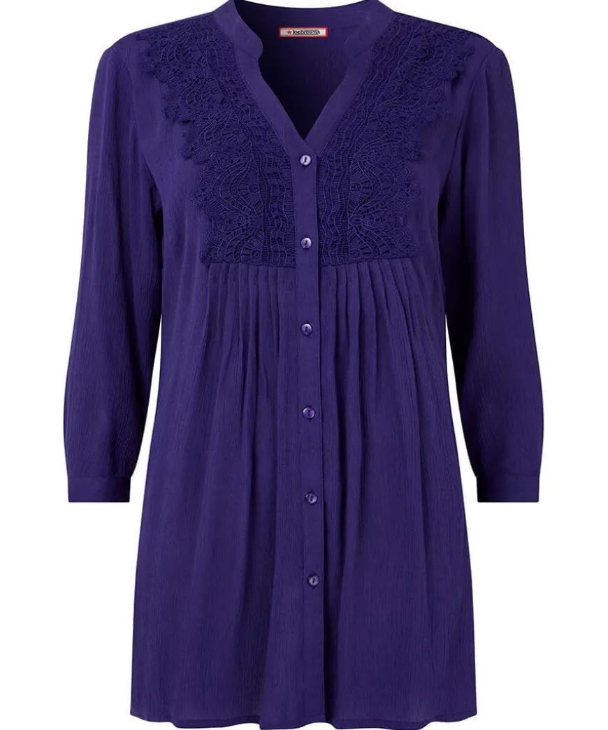 Lovely Lace Trim Blouse