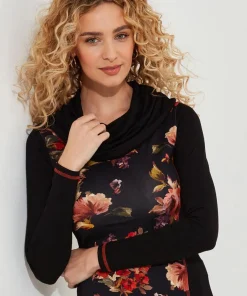 Lovely Lace Trim Jersey Tunic