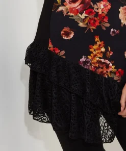 Lovely Lace Trim Jersey Tunic