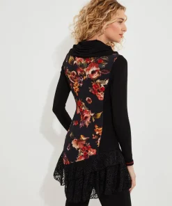 Lovely Lace Trim Jersey Tunic