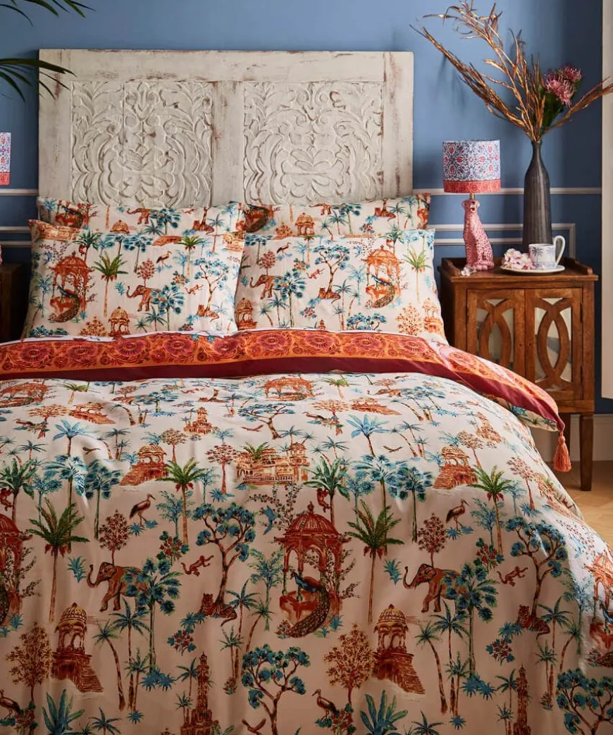 Luxe Leopard Floral Reversible Duvet Set