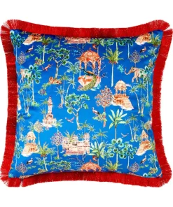 Luxe Leopard Floral Reversible Cushion