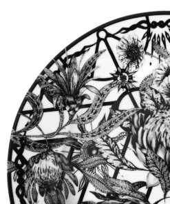 Magnificent Monochrome Floral Side Plates