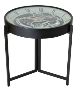 Magnificent Moving Gears Clock Side Table
