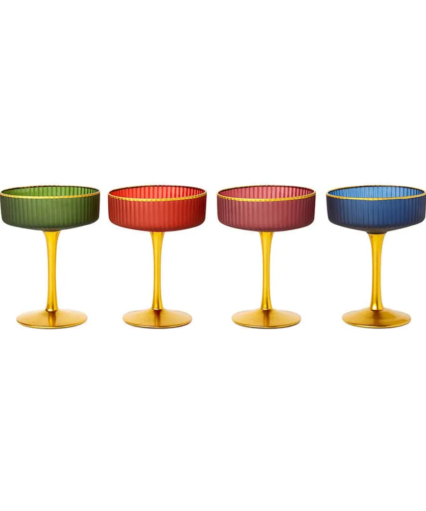 Majestic Jewel Martini Glasses Set Of 4