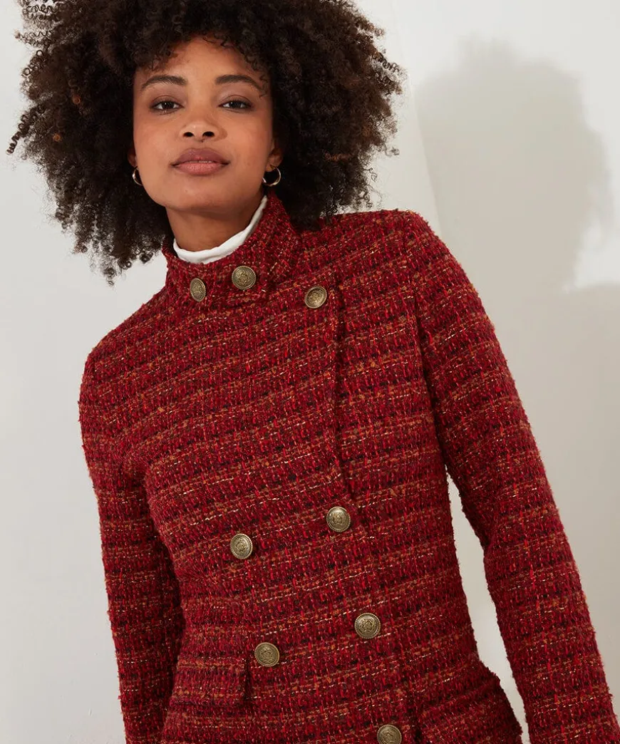 Maya Tweed Maxi Coat