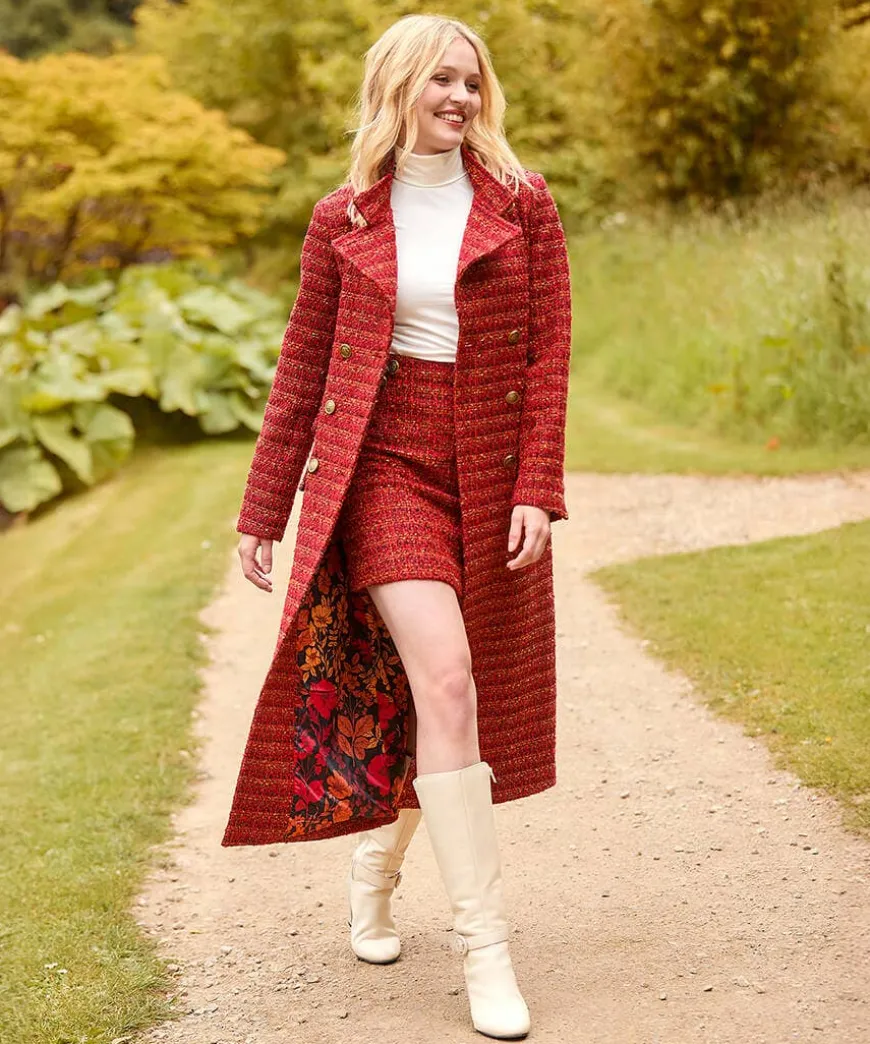 Maya Tweed Maxi Coat