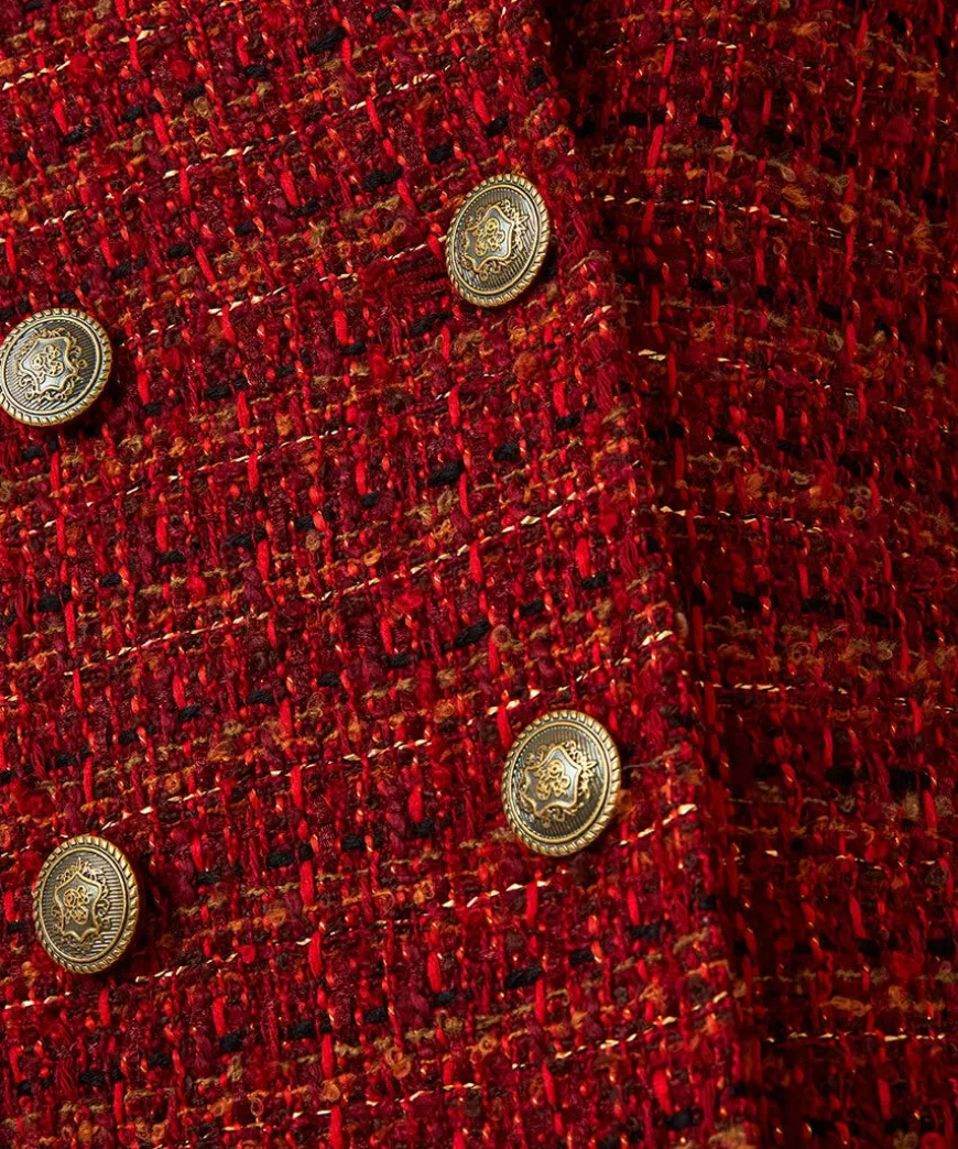 Maya Tweed Maxi Coat