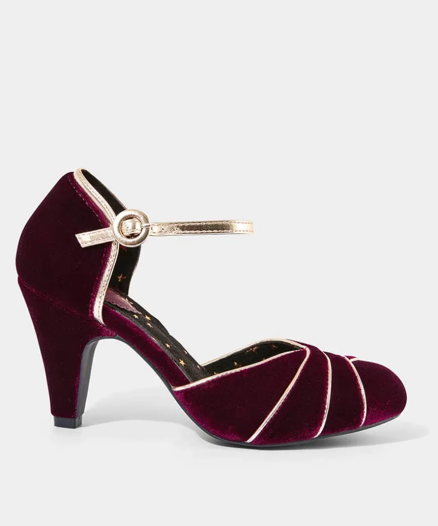 Midnight Hour Velvet Deco Shoes