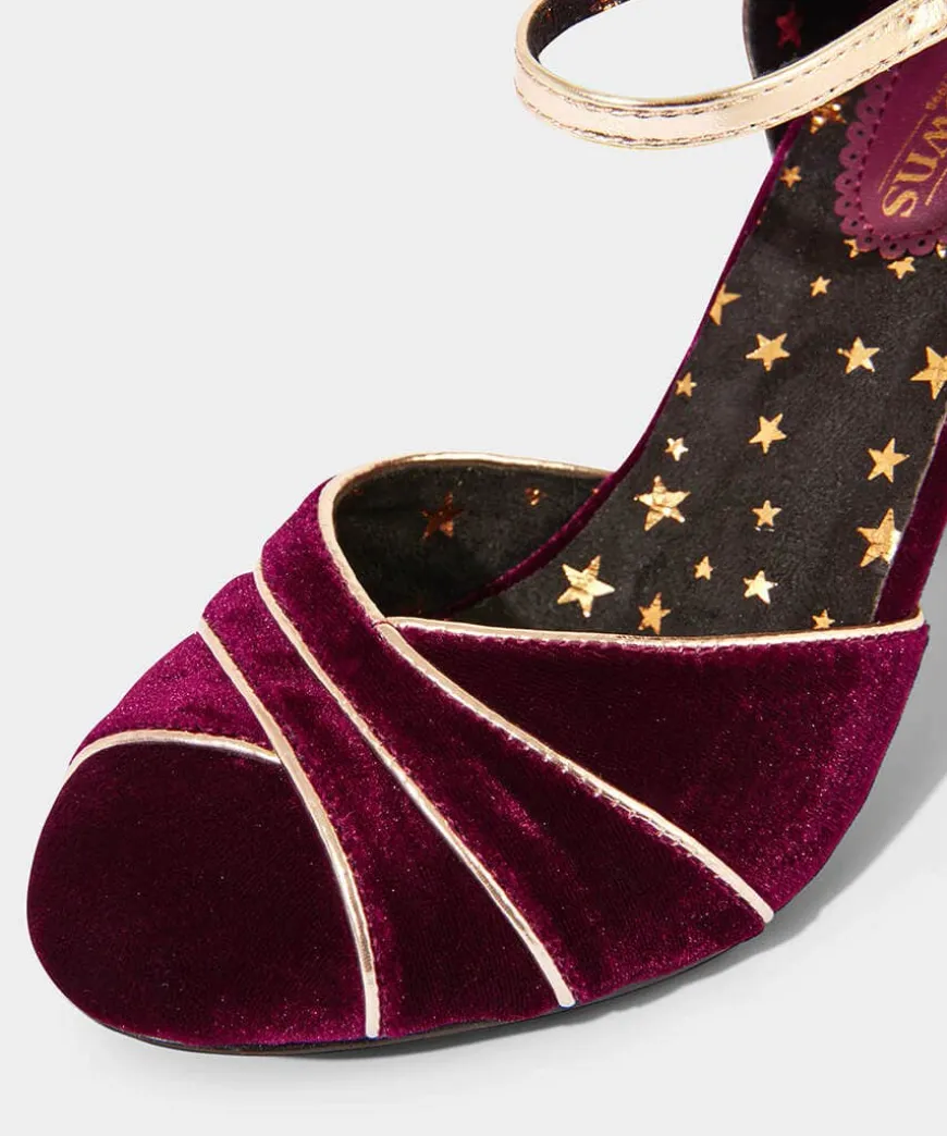 Midnight Hour Velvet Deco Shoes
