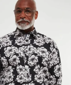Monochrome Floral Shirt