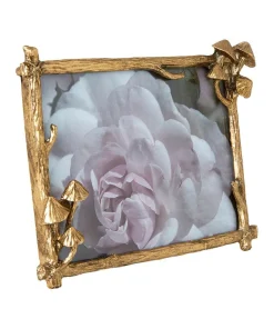 Mystical Mushroom Gold Photo Frame
