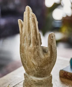 Peaceful Palm Meditating Buddha Figurine