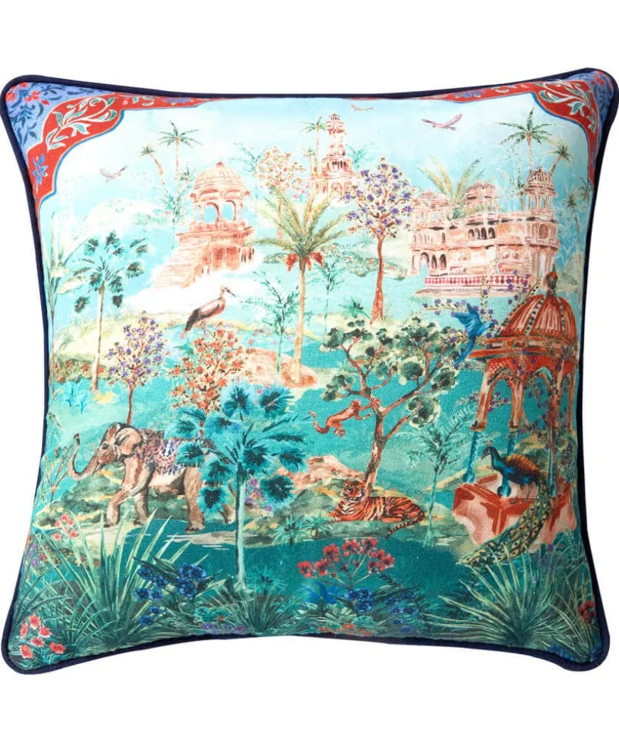 Peaceful Pergola Scene Reversible Cushion