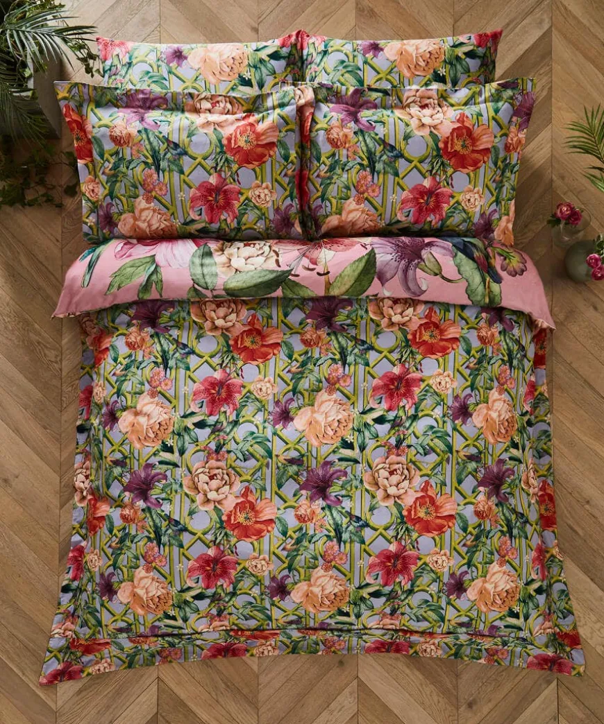 Peacock Plumage Reversible Duvet Set