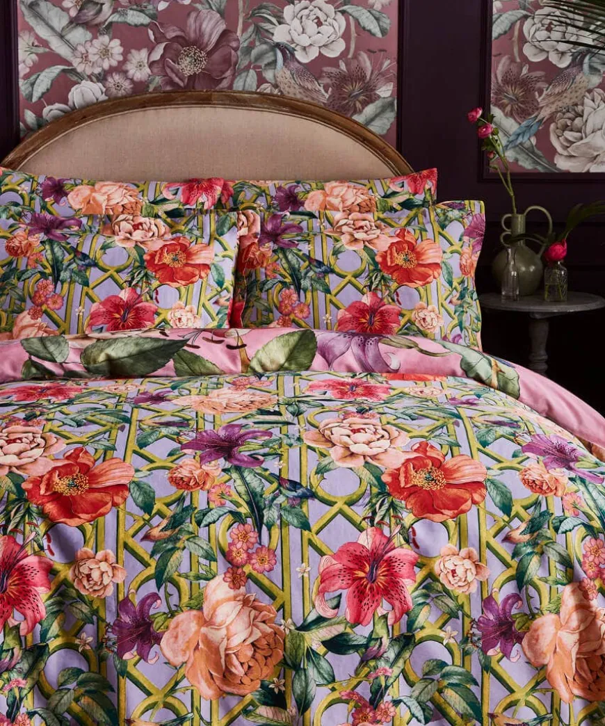 Peacock Plumage Reversible Duvet Set