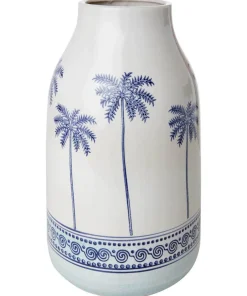 Perfect Palms Ceramic Vase