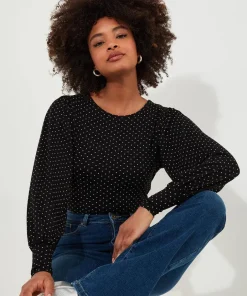 Perfectly Polka Dot Jersey Top