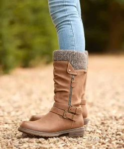 Peyton Knitted Slouch Boots