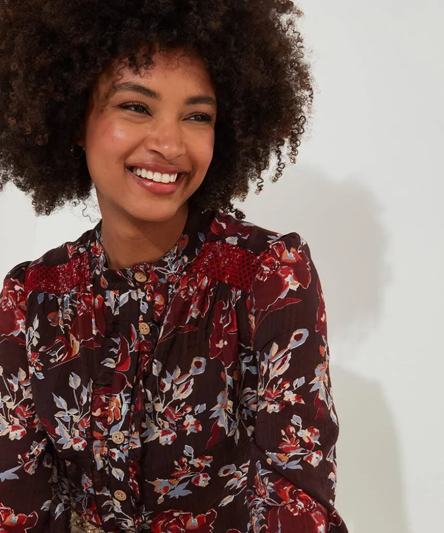 Prettiest Floral Blouse And Cami