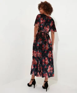 Radiant Rose Velour Dress
