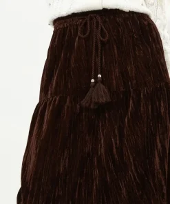 Remarkable Velour Tiered Skirt