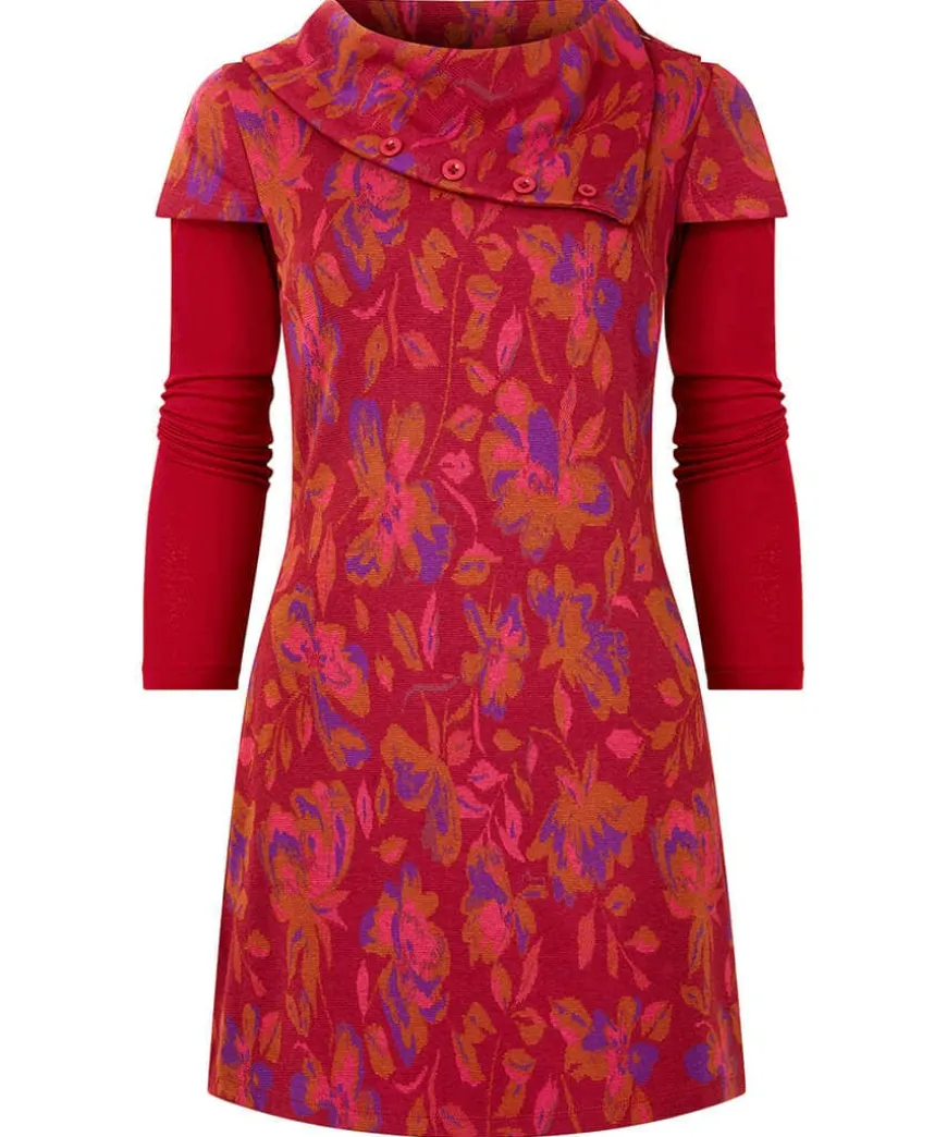 Rich Florals Jacquard Tunic