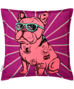 Rogue Rebel Bulldog Reversible Cushion
