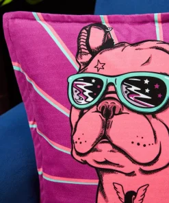 Rogue Rebel Bulldog Reversible Cushion