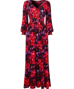 Romantic Florals Jersey Dress