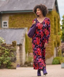 Romantic Florals Jersey Dress