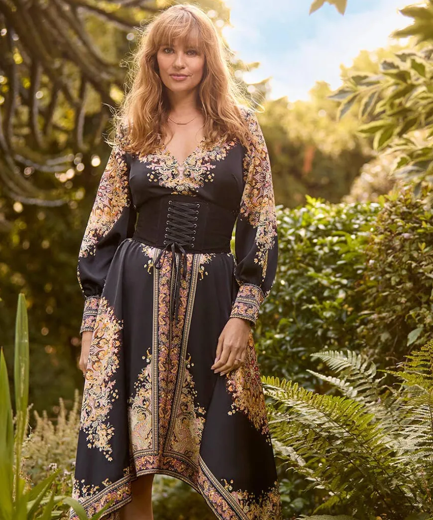Savannah Scarf Print Dress