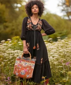 Sensational Embroidered Boho Dress