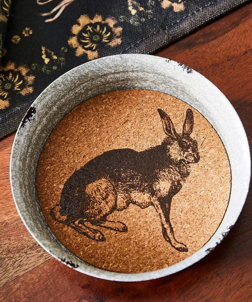 Set Of 4 Heritage Hare Coasters