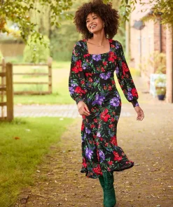 Shona Floral Jersey Dress
