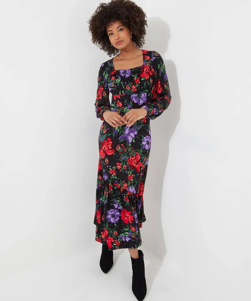 Shona Floral Jersey Dress