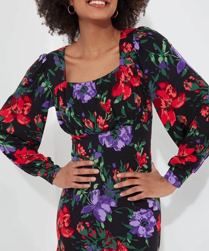 Shona Floral Jersey Dress