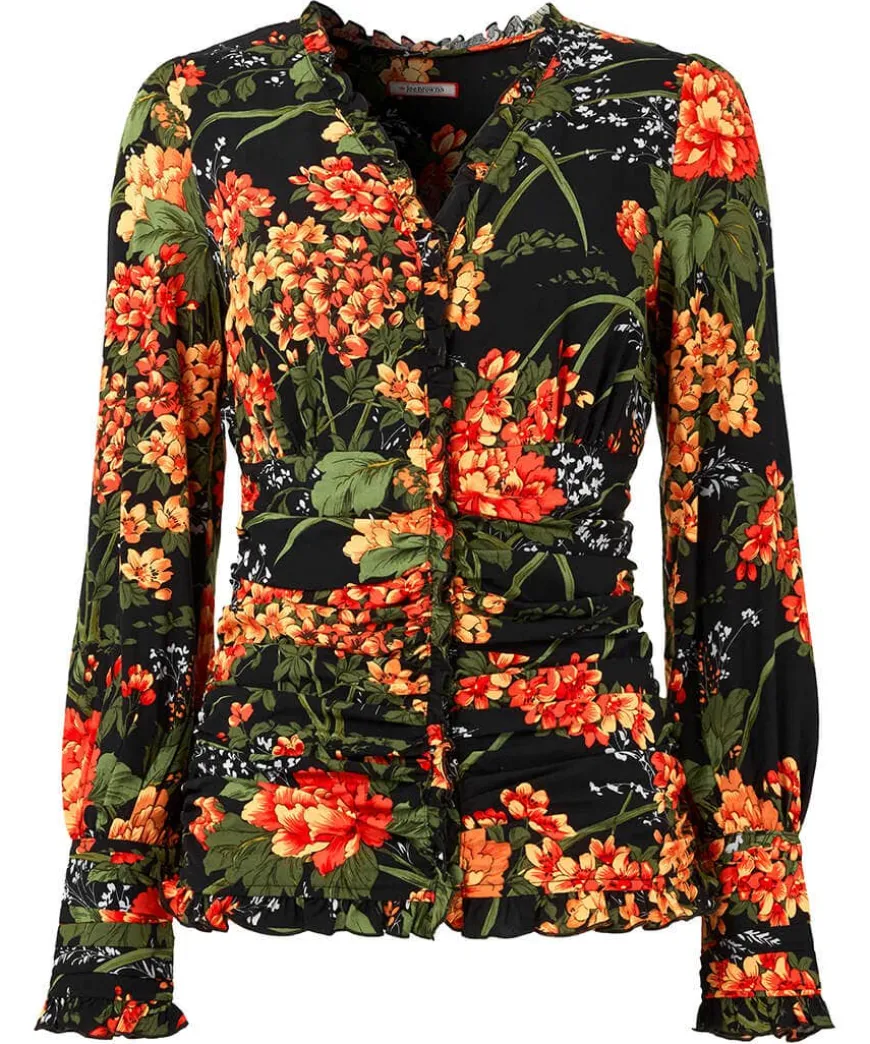 Simon's Vintage Printed Blouse