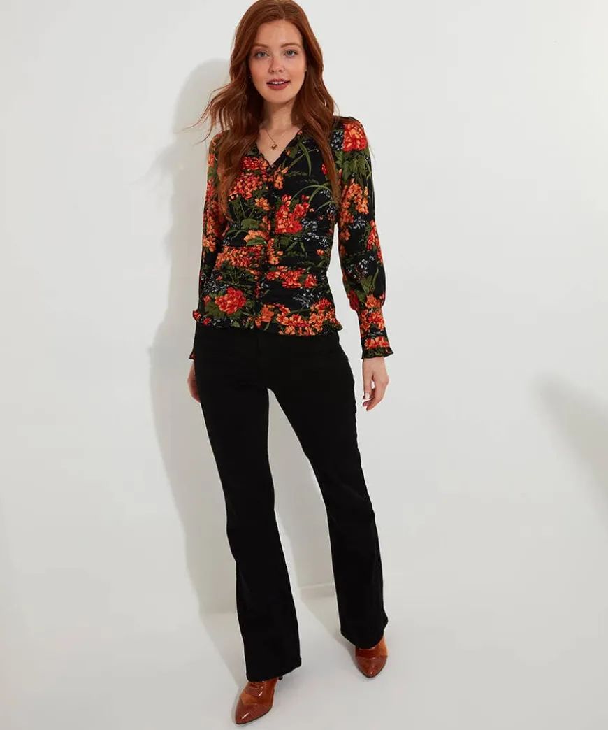 Simon's Vintage Printed Blouse